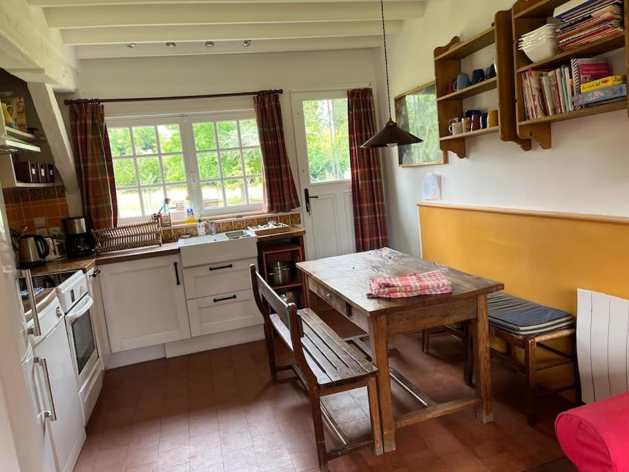Le Colombage, Jolie Longere Pres De Giverny Eure Hardencourt-Cocherel Eksteriør bilde